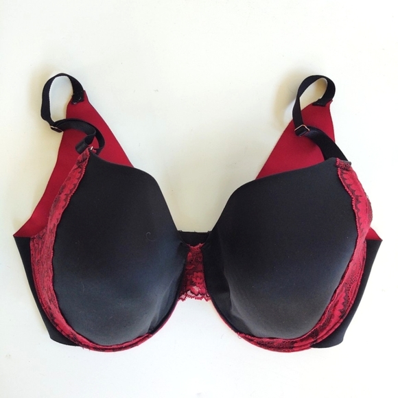 Soma Vanishing Back Full Coverage Lace Trim Underwire Bra 36DDD - Picture 1 of 11